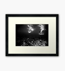 Synchronized Diving Framed Print