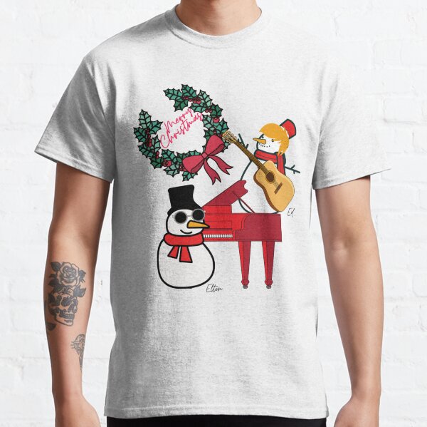 Musique Joyeux Noël Elton et Ed T-shirt classique