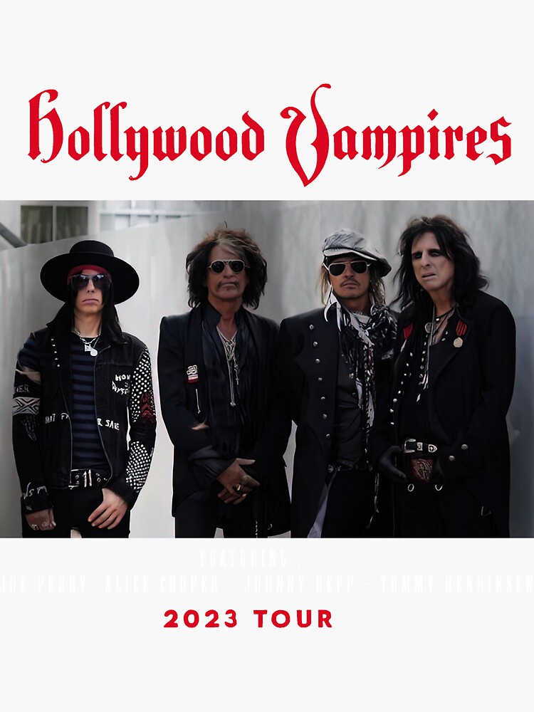 "Hollywood Vampires Tour" Sticker for Sale by freasau Redbubble