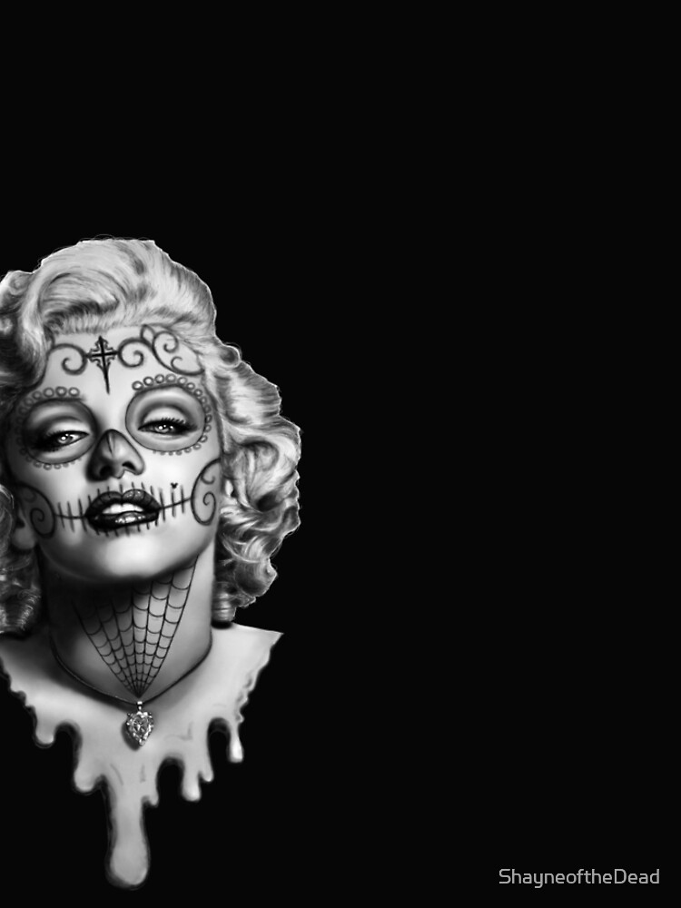 Marilyn Monroe Sugar Skull by ShayneoftheDead