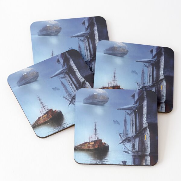 Item preview, barcos en el muelle designed and sold by OverAltruist.