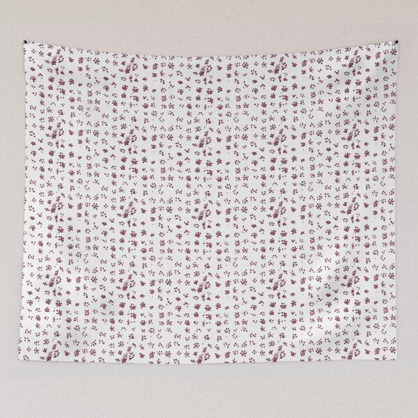 Item preview, paw print in pink ink- pattern  designed and sold by pixelated_echoes.