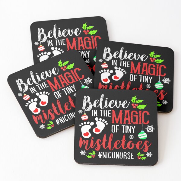 Item preview, PEDS NICU Nurse Believin Magic Of Tiny Mistletoe Christmas designed and sold by IsraelCastro.