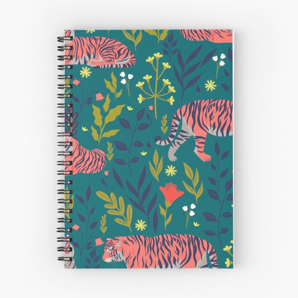 Item preview, Tigers and Peacocks Pattern with tropical plants designed and sold by VirginiaCarro.