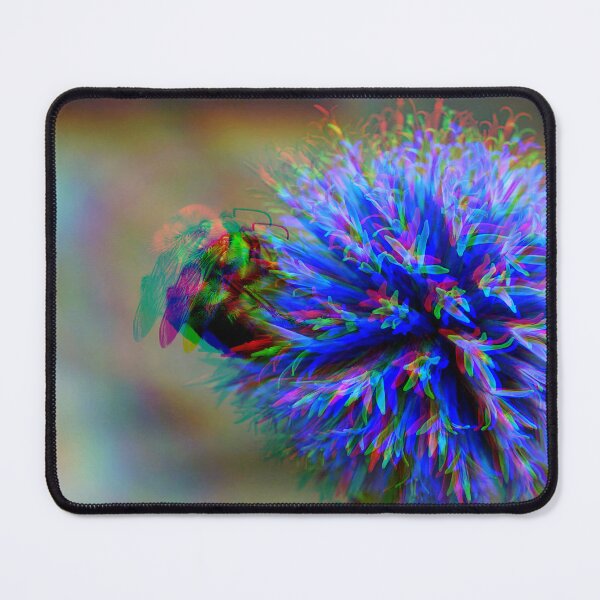 Item preview, Psychedelic Bee On A Purple Flower designed and sold by Stonio.