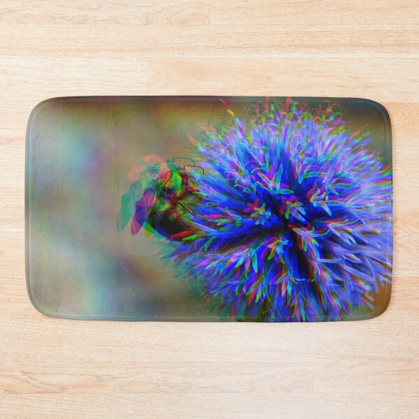 Item preview, Psychedelic Bee On A Purple Flower  designed and sold by Stonio.