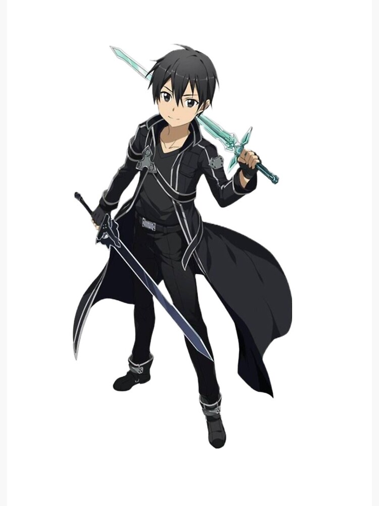 dibujo de kirito del arte de la espada en línea