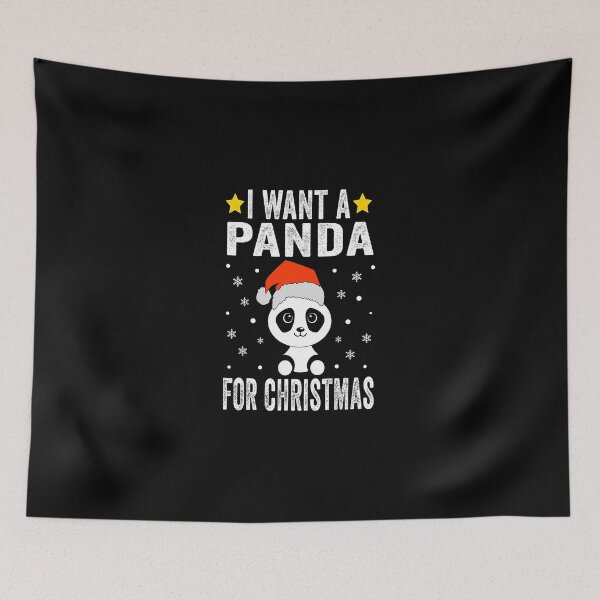 Item preview, I Want A Panda For Christmas Panda Shirt Boys Girls Pajamas T-Shirt designed and sold by MaryDImai.