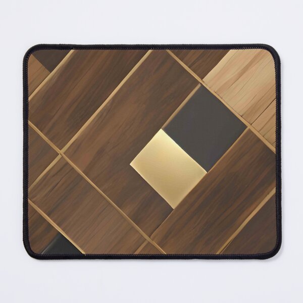 Item preview, Aesthetic geometric wood and gold designed and sold by Gus Wolvius.