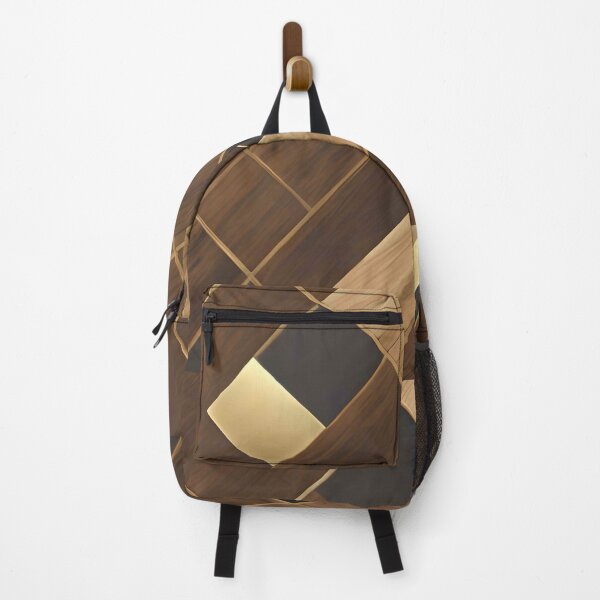 Item preview, Aesthetic geometric wood and gold designed and sold by Gus Wolvius.