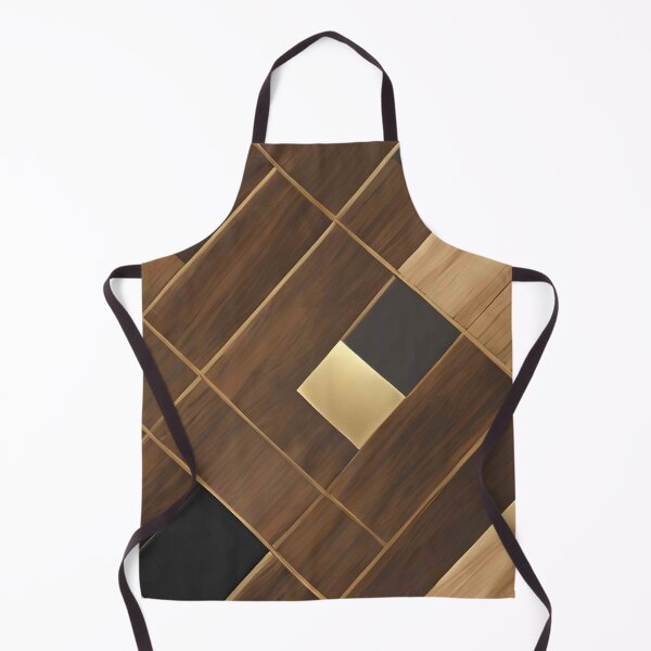 Item preview, Aesthetic geometric wood and gold designed and sold by Gus Wolvius.