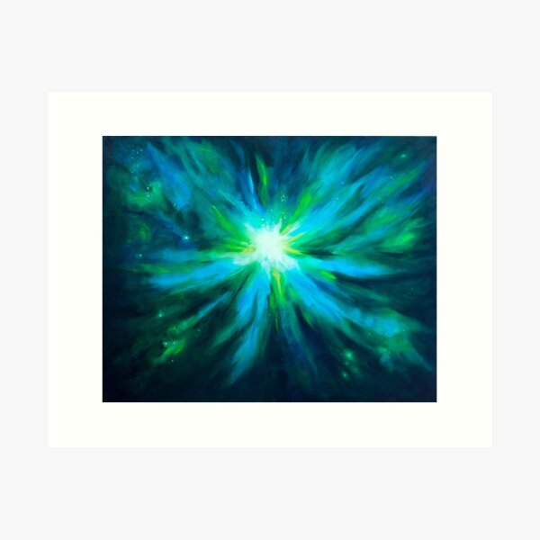 Explode into Space Art Print