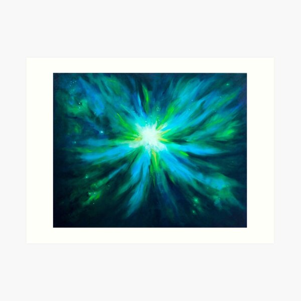 Explode into Space Art Print