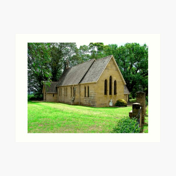 ST JAMES CHURCH OF ENGLAND PITT TOWN NSW Art Print