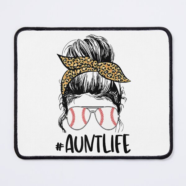 Item preview, Baseball Auntie Life Messy Bun Mothers Day designed and sold by Helbon-art.
