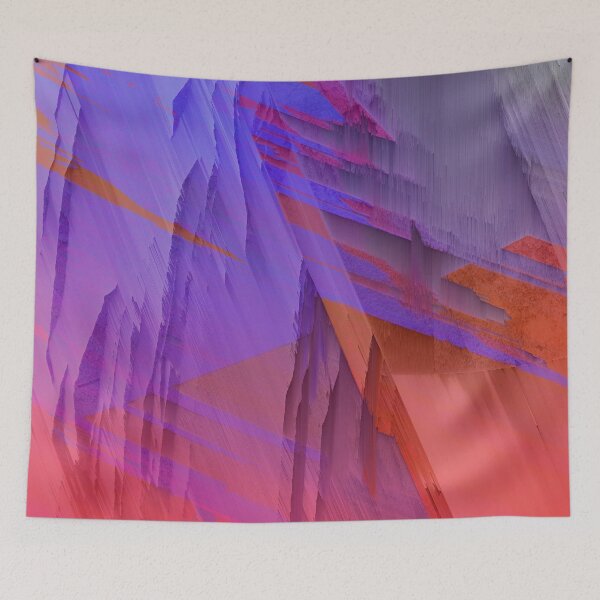 Item preview, Retro Wave Corrupt Data Glitch Blast - Glitch Art Print designed and sold by burning.