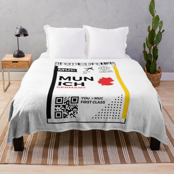 Item preview, Munich Flight Ticket Boarding Pass Travel designed and sold by Supra Designs.