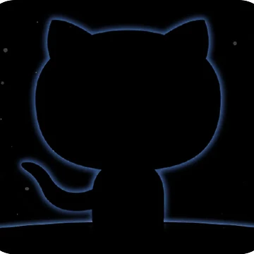 Artwork thumbnail, git github dark logo sticker by developerfriday