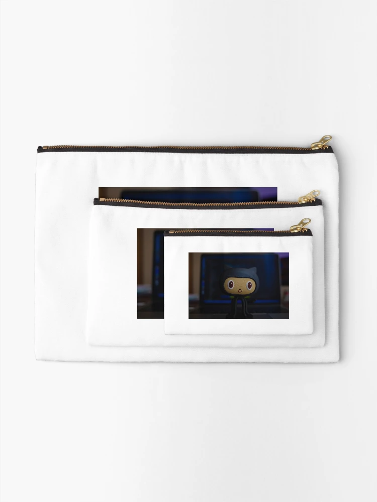 Thumbnail 2 of 4, Zipper Pouch, git github gitlab source control designed and sold by developerfriday.
