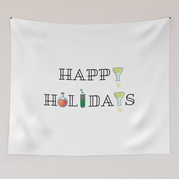 Item preview, HAPPY HOLIDAYS Science Design designed and sold by NerdyFancies.