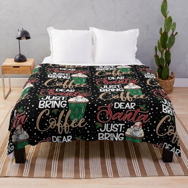 Item preview, Dear Santa Just Bring Coffee Funny Coffee Lover designed and sold by GravitiTees.