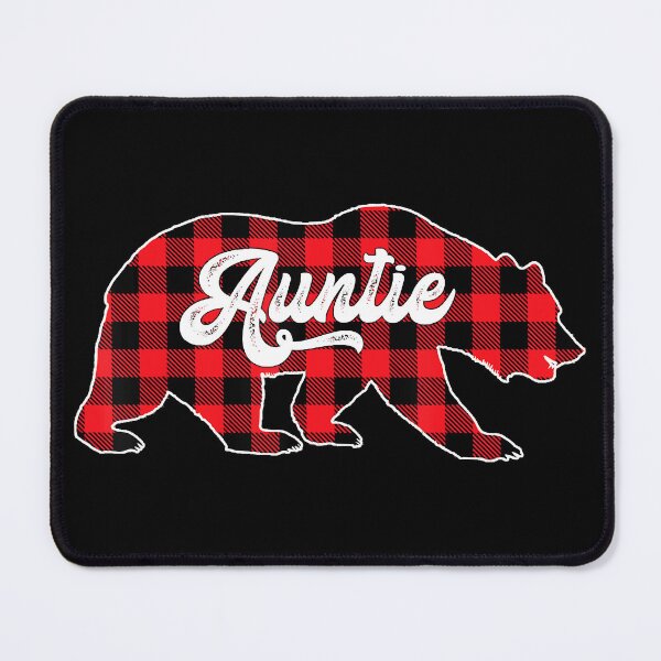 Item preview, Red Plaid Auntie Bear Matching Family Christmas Eve Buffalo designed and sold by IsraelCastro.