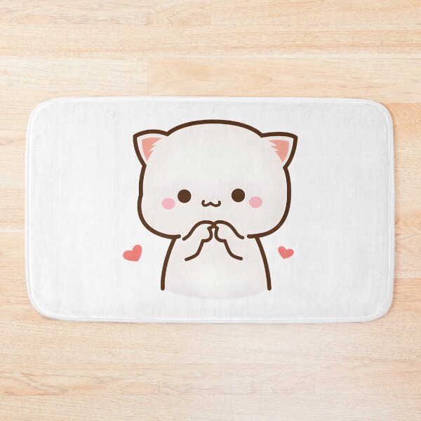 Item preview, Embarrassed Mochi Mochi Peach Cat designed and sold by JoanNolan.