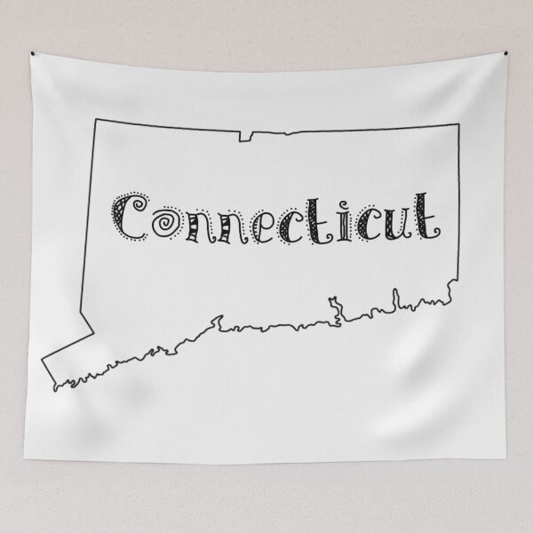 Item preview, State Outline - Connecticut Fun designed and sold by Nicole-Owens.