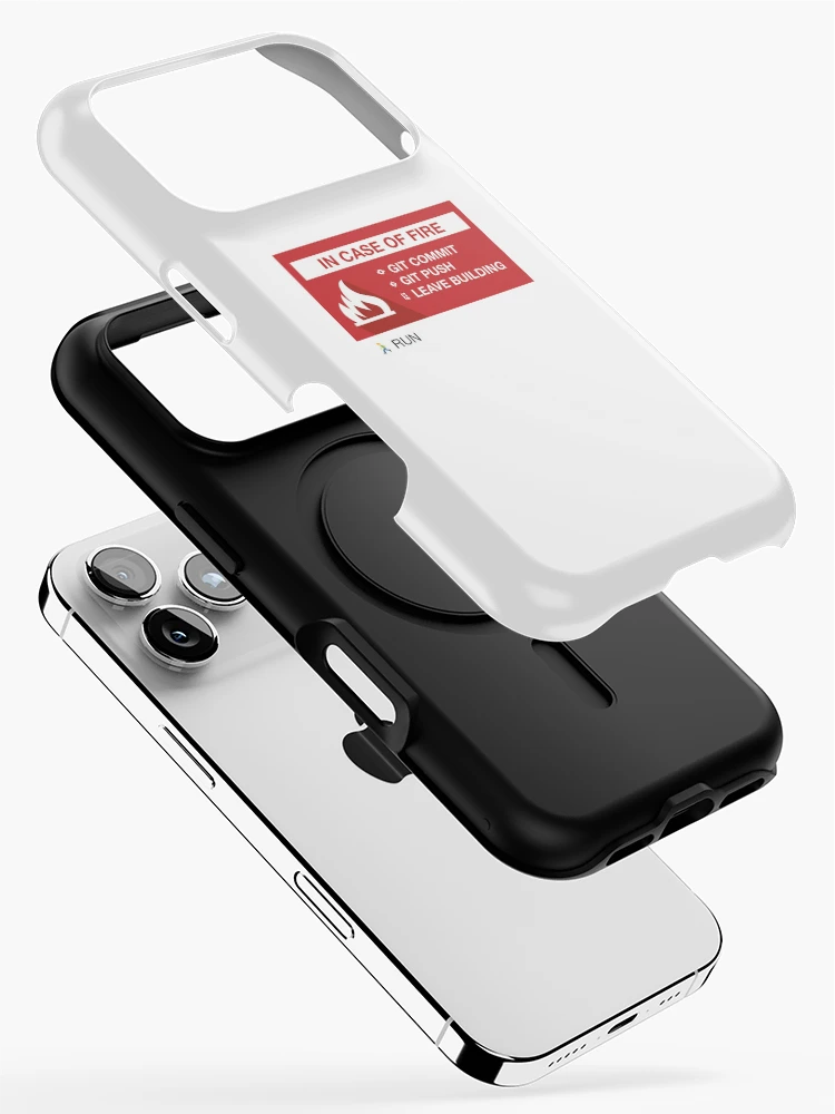 Imagen 2 de 4, Funda de iPhone con la obra git github gitlab git confirmar git empujar, diseñada y vendida por developerfriday.