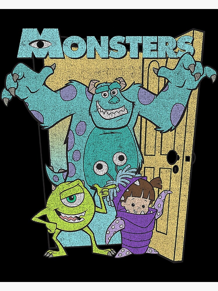 Monsters Inc. Mike Sully Boo Group Poster | Sticker