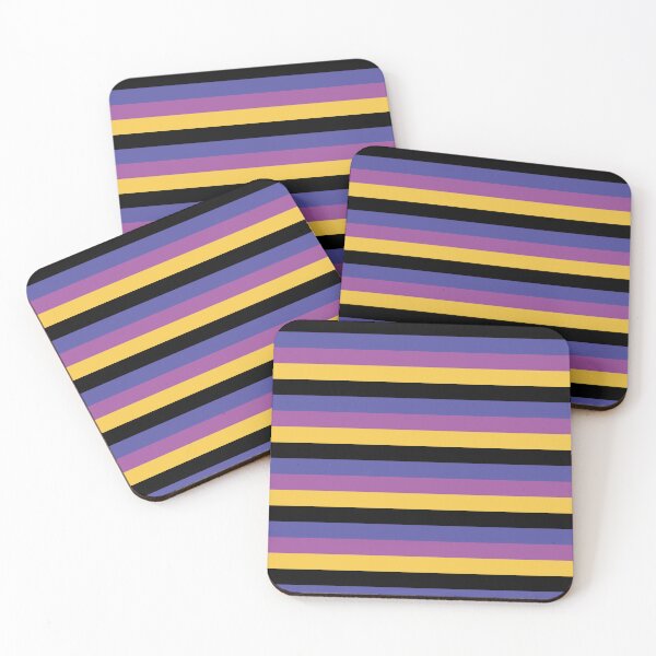 Item preview, Black, Amethyst, Plum, butterscotch yellow Exotic Colour Patterns designed and sold by byskillbytalent.