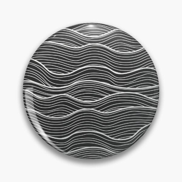 Item preview, Black And White Abstract Doodle Sea Waves Pattern designed and sold by MakeitMelo.