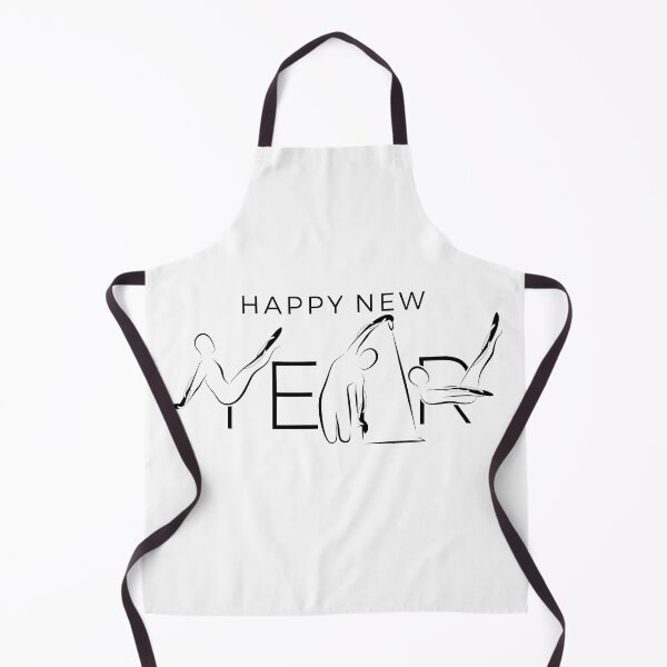 Item preview, Happy New Year with Pilates poses designed and sold by sashica.