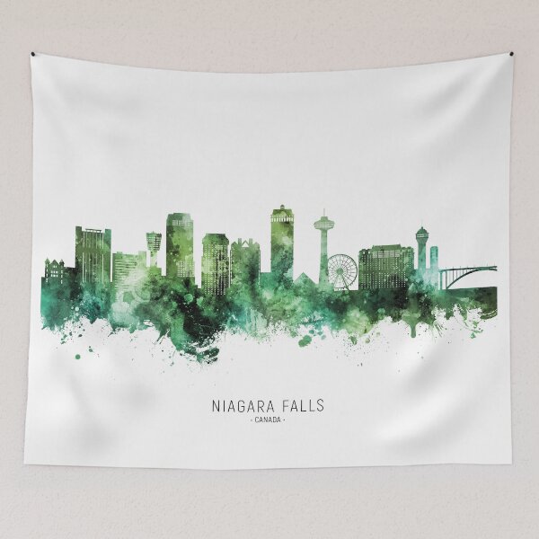Aperçu de l'œuvre Niagara Falls Canada Skyline créée et vendue par ArtPrints.