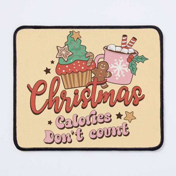 Item preview, Christmas Calories Dont Count - Funny Retro Christmas Food Lover Gift Idea designed and sold by fooderiffic.