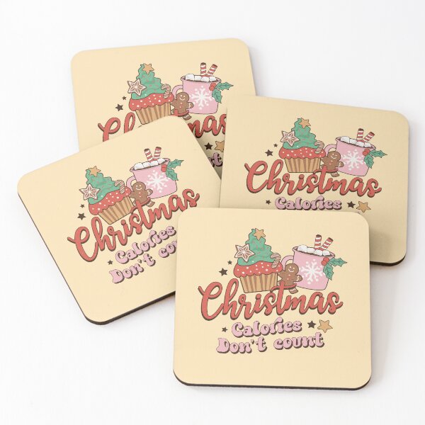 Item preview, Christmas Calories Dont Count - Funny Retro Christmas Food Lover Gift Idea designed and sold by fooderiffic.