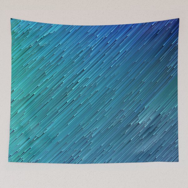 Item preview, Retro Wave Glitch Data Rain- Glitch Art Print designed and sold by burning.