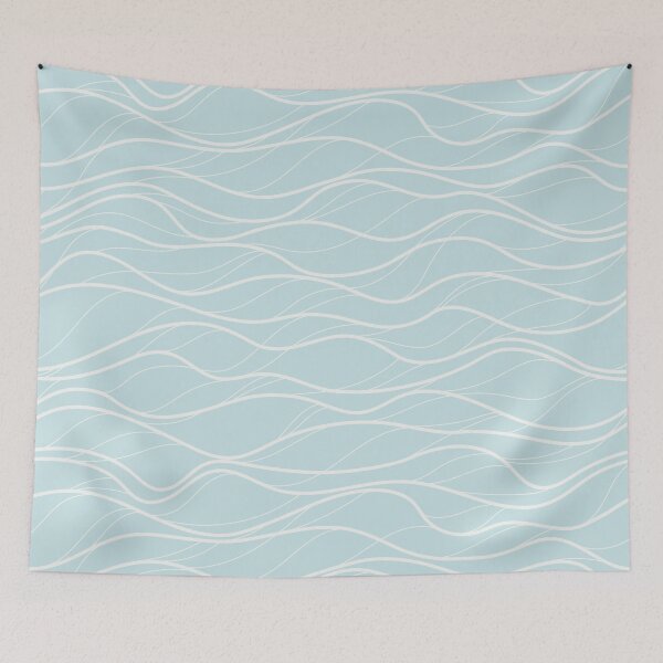 Item preview, Colorful Abstract Doodle Sea Waves Pattern designed and sold by MakeitMelo.