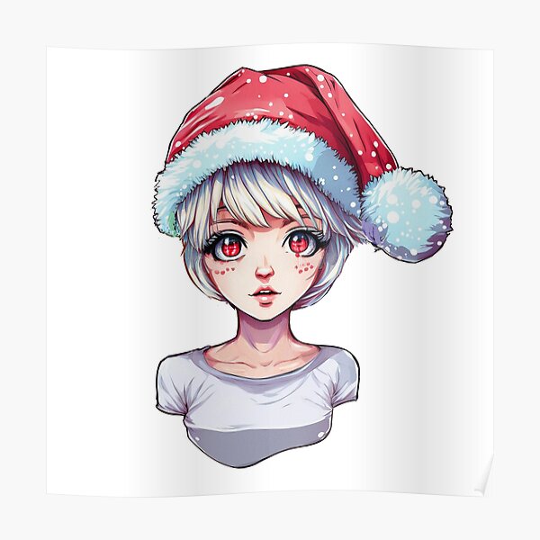 Anime Girl Christmas Posters for Sale | Redbubble Anime Girl Christmas Posters for Sale | Redbubble