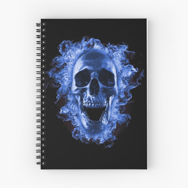 Item preview, Skull in Blue Fire T-Shirt designed and sold by graphiks.
