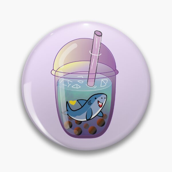 Item preview, Purple shark boba tea designed and sold by fluffyfamcraft.