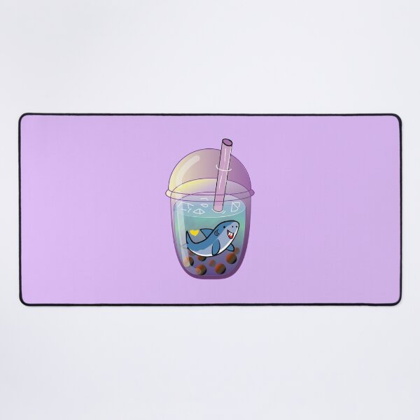Item preview, Purple shark boba tea designed and sold by fluffyfamcraft.