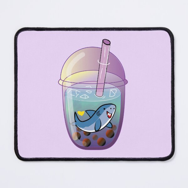Item preview, Purple shark boba tea designed and sold by fluffyfamcraft.