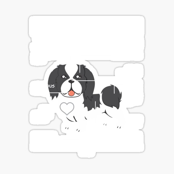 the-anatomy-of-a-japanese-chin-sticker-for-sale-by-oldfox-redbubble