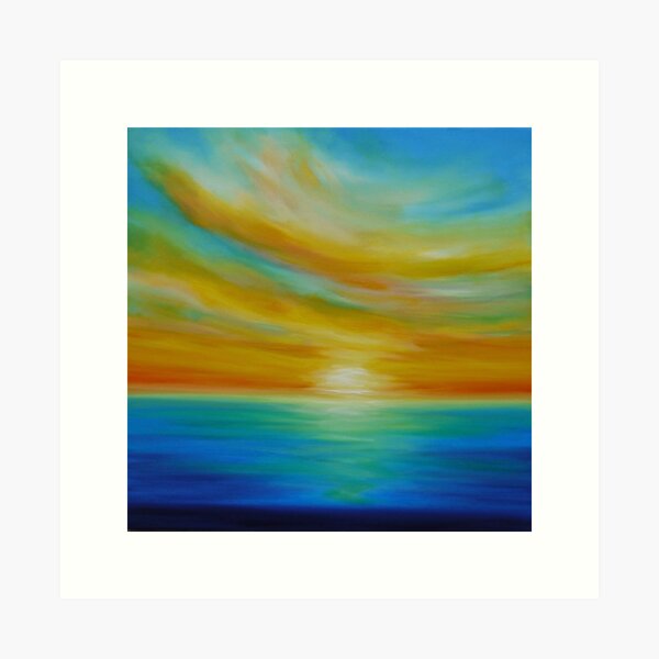 Tangerine Skies Art Print