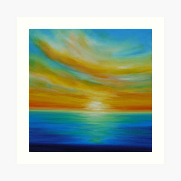 Tangerine Skies Art Print
