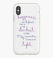 Vinilo o funda para iPhone La felicidad se puede encontrar incluso en los tiempos más oscuros