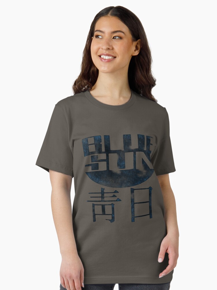 Thumbnail 2 of 7, Essential T-Shirt, Blue Sun Logo - Firefly designed and sold by RennHarper.