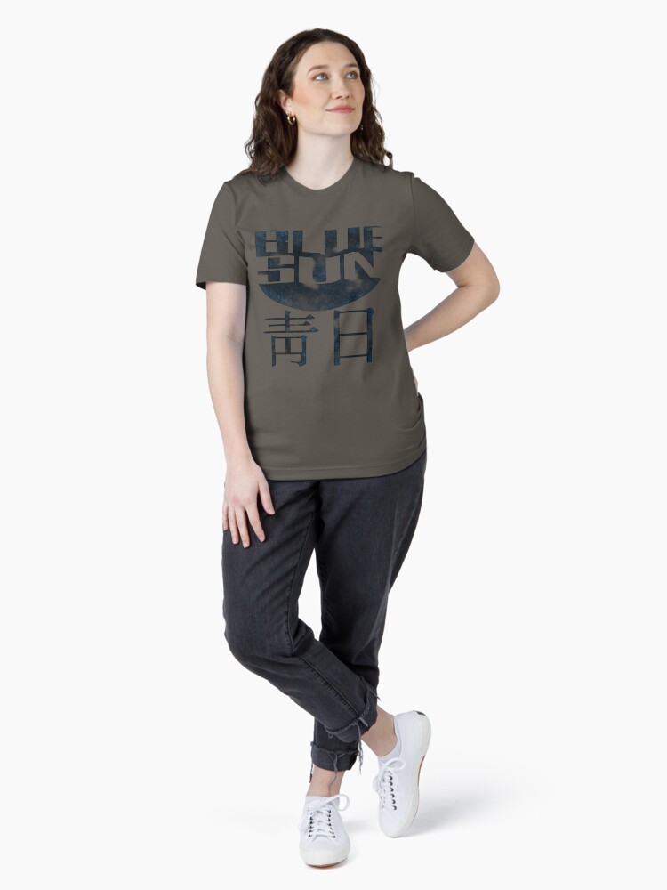 Thumbnail 4 of 7, Essential T-Shirt, Blue Sun Logo - Firefly designed and sold by RennHarper.