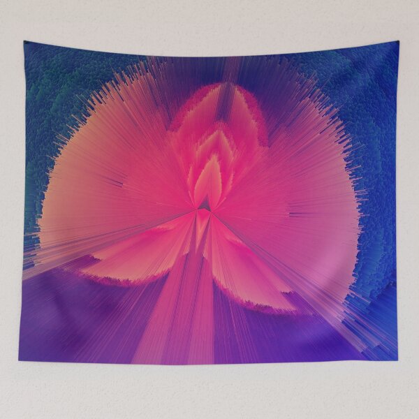 Item preview, Retro Wave Glitch Angel - Glitch Art Print designed and sold by burning.